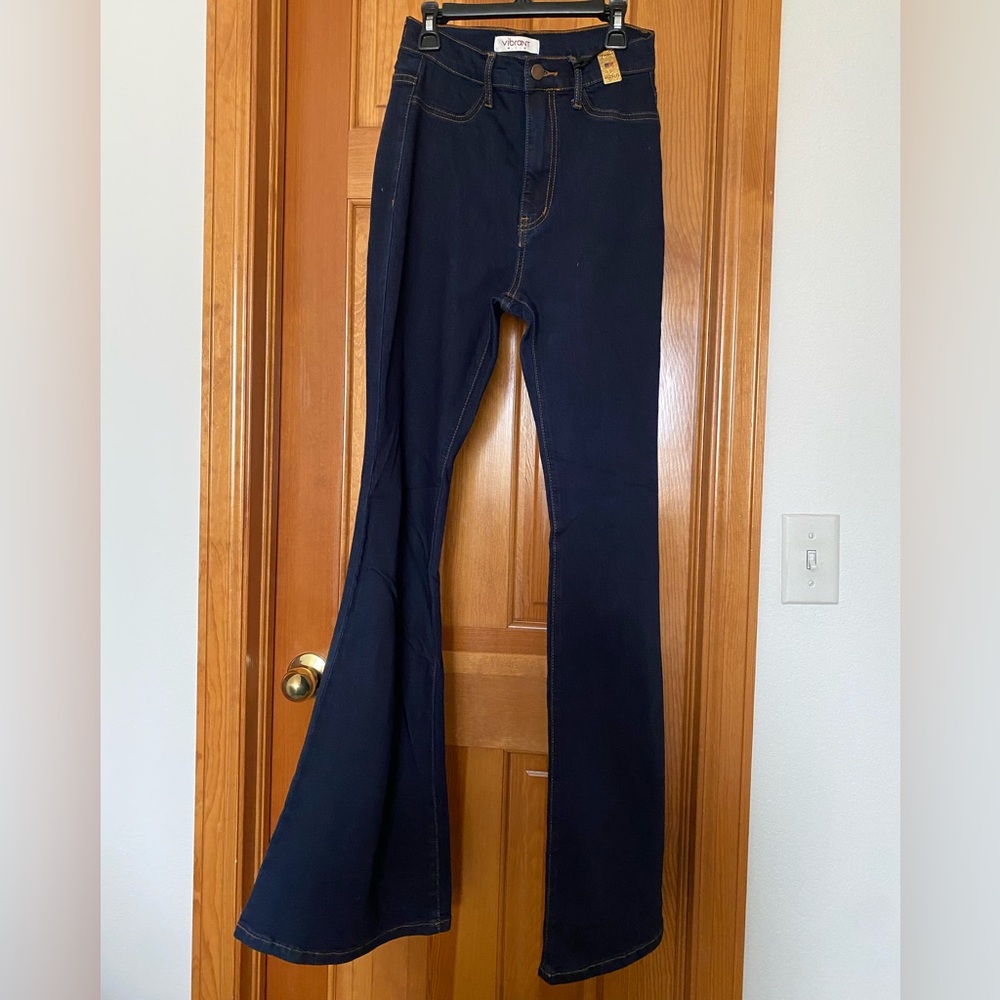 NWT Women's Dark Blue Flare Jeans